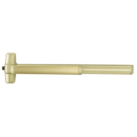 VON DUPRIN Grade 1 Mortise Exit Bar, 36-in Device, Fire Rated, Exit Only, Less Dogging, Satin Brass Finish, Fie 9975EO-F 3 US4